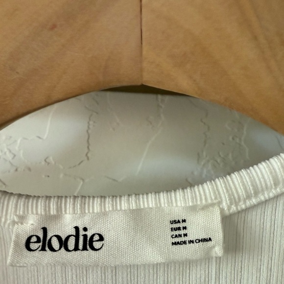 Elodie|White Ribbed Women's one shoulder cut-out Dress,minimalist style•••NWT - Picture 8 of 11